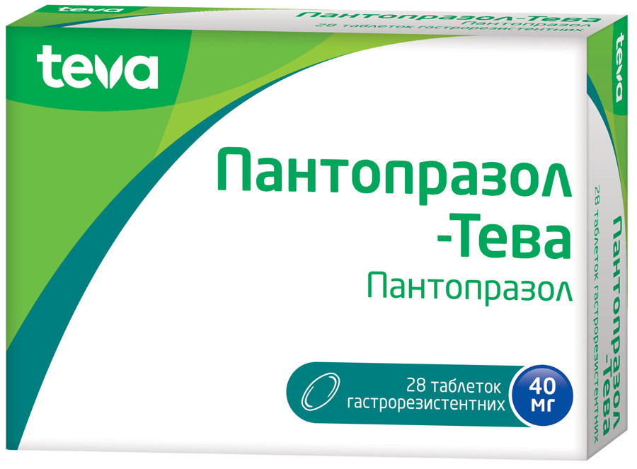 Пантопразол-Тева 40 мг таблетки №28