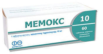 Мемокс 10 мг таблетки №60