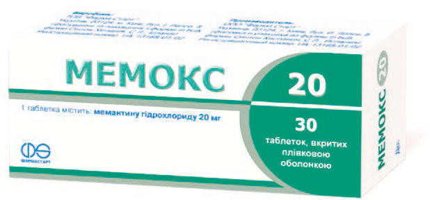 Мемокс 20 мг таблетки №30
