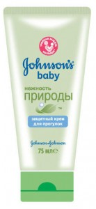 Крем Johnsons Baby Нежность природы детский защитный для прогулок 75 г - фото