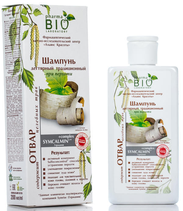 Шампунь Pharma BIO Дегтярный против перхоти 200 мл