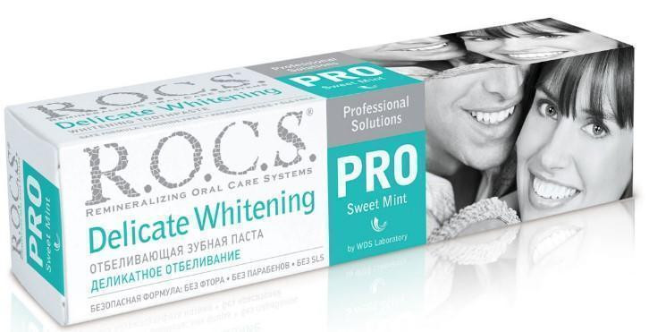 Зубная паста R.O.C.S. PRO Sweet Mint Деликатное Отбеливание 135 г