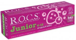 Зубная паста R.O.C.S. Junior Ягодный микс 74 г - фото