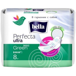 Прокладки Bella Perfecta Ultra Maxi Green 8 шт - изображение Прокладки Bella Perfecta Ultra Maxi Green 8 шт - фото