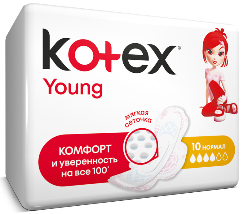 Прокладки Kotex Young Normal 10 шт