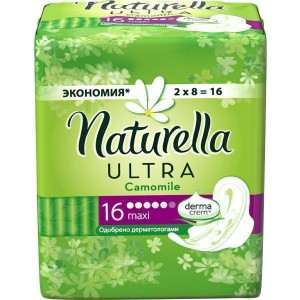 Прокладки Naturella Camomile Ultra Maxi №16 - изображение Прокладки Naturella Camomile Ultra Maxi №16 - фото