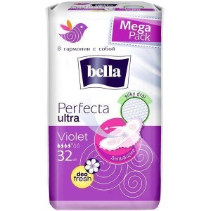 Прокладки Bella Perfecta Ultra Violet deo fresh 32 шт - изображение Прокладки Bella Perfecta Ultra Violet deo fresh 32 шт - фото