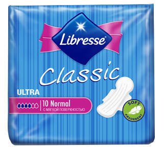 Прокладки Libresse Classic Clip Ultra Normal 10 шт