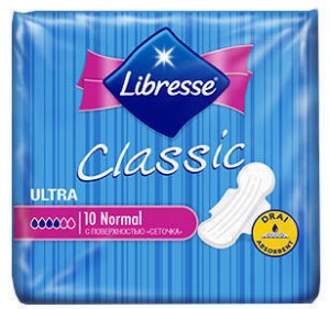 Прокладки Libresse Classic Clip Ultra Normal Dry10 шт - изображение Прокладки Libresse Classic Clip Ultra Normal Dry10 шт - фото