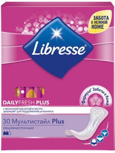 Прокладки Libresse Daily Fresh Plus Multistyle №30