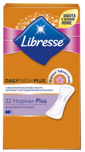 Прокладки Libresse Daily Fresh Plus Normal №32