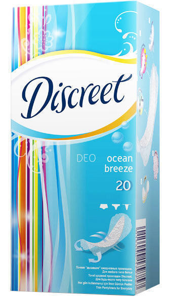 Прокладки Alldays Discreet Deo Ocean Breeze 20 шт (ежедневные)
