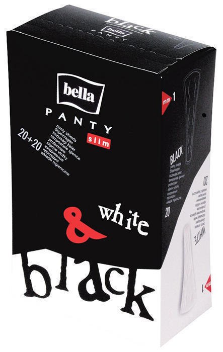 Прокладки Bella Panty Slim Black and White ежедневные 40 шт
