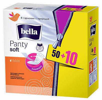 Прокладки Bella Panty Soft ежедневные 50+10 шт