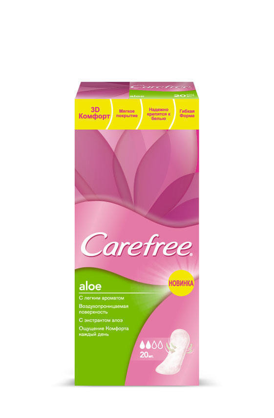 Прокладки Carefree Aloe №20