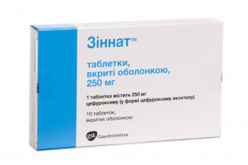 Зиннат 250 мг таблетки №10