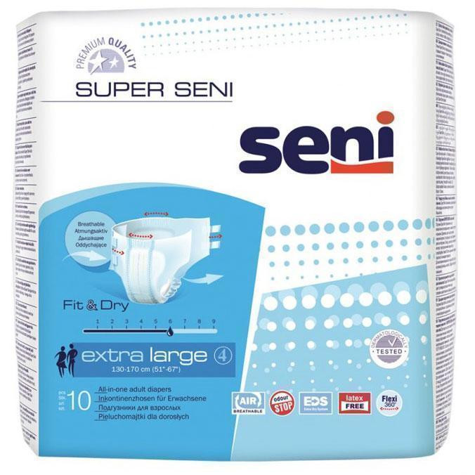 Подгузники для взрослых Super Seni Extra large air 10 шт