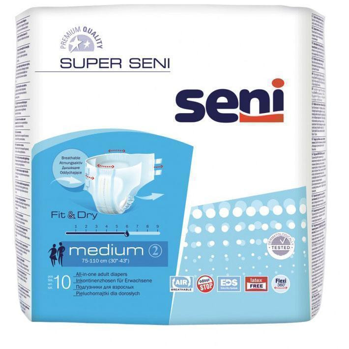 Подгузники для взрослых Super Seni medium/средние air 10 шт
