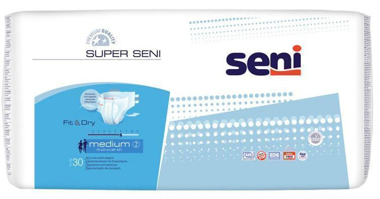 Подгузники для взрослых Super Seni medium/средние air 30 шт