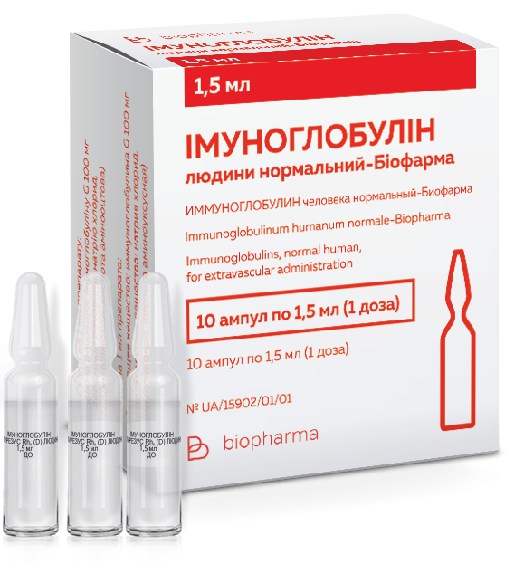 Иммуноглобулин человека нормальный 1,5 мл ампулы №10