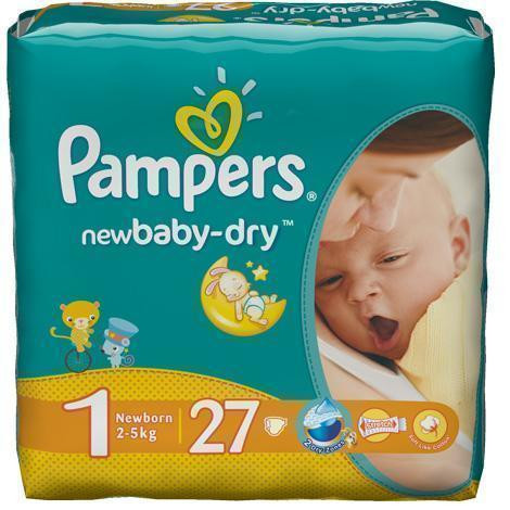 Подгузники Pampers Newbaby Newborn 1 (2-5 кг) 27 шт