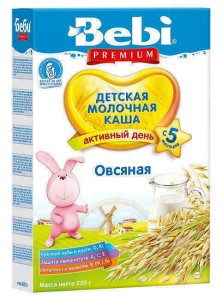 Каша Kolinska Bebi Premium молочная овсяная с 5 месяцев 250 г - изображение Каша Kolinska Bebi Premium молочная овсяная с 5 месяцев 250 г - фото