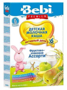Каша Kolinska Bebi Premium фруктово-злаковое ассорти с 6 месяцев 250 г - изображение Каша Kolinska Bebi Premium фруктово-злаковое ассорти с 6 месяцев 250 г - фото