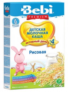 Каша Kolinska Bebi молочная рисовая с 4 месяцев 250 г - изображение Каша Kolinska Bebi молочная рисовая с 4 месяцев 250 г - фото