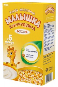 Каша молочная Малышка кукурузная с 5 месяцев 250 г - фото