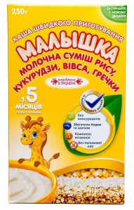 Каша молочная Малышка смесь круп с 5 месяцев 250 г - фото