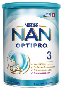 Смесь молочная Nestle NAN 3 Optipro (с 12 месяцев) 400 г - изображение Смесь молочная Nestle NAN 3 Optipro (с 12 месяцев) 400 г - фото