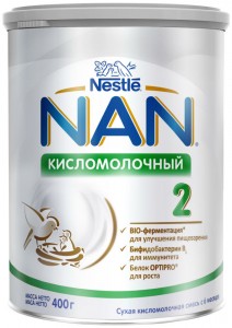 Смесь молочная Nestle NAN кисломолочний-2 (с 6 месяцев) 400 г - фото