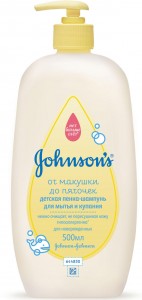 Детский шампунь и пенка для мытья и купания Johnsons Baby От макушки до пяток 500 мл - фото