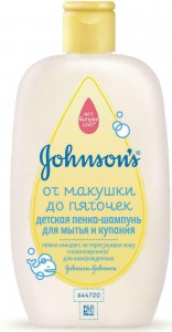 Пенка-шампунь Johnsons Baby детский От макушки до пяток 300 мл - фото