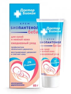 Крем для сухой кожи Биопантенол беби Доктор Биокон 60 г - фото