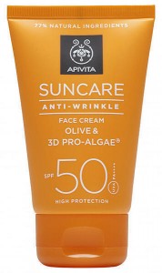 Крем Apivita Suncare солнцезащитный тонирующий против пигментных пятен SPF30 с критмумом с 3D комплексом PRO-ALGAE 50 мл - фото