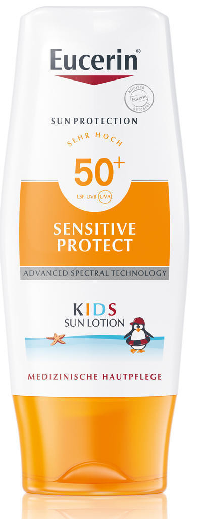 Лосьон Eucerin Sun Protection солнцезащитный для чувствительной кожи детей SPF50 150 мл