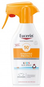 Спрей Eucerin Sensetive Protect солнцезащитный для детей с SPF50 300 мл - фото