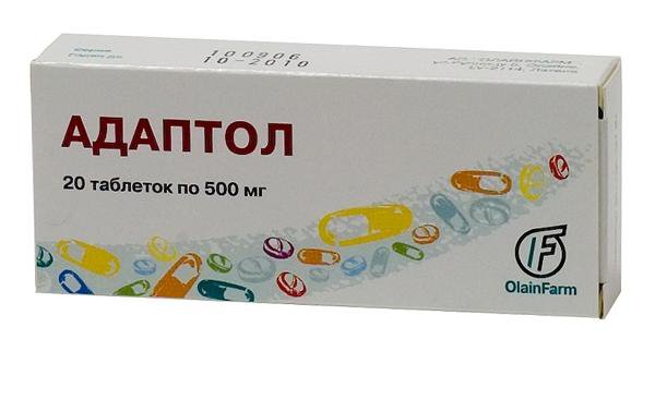 АДАПТОЛ®, табл. 500 мг, №20