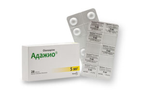 АДАЖИО®, табл. п/плен. оболочкой 5 мг блистер, №28 - фото